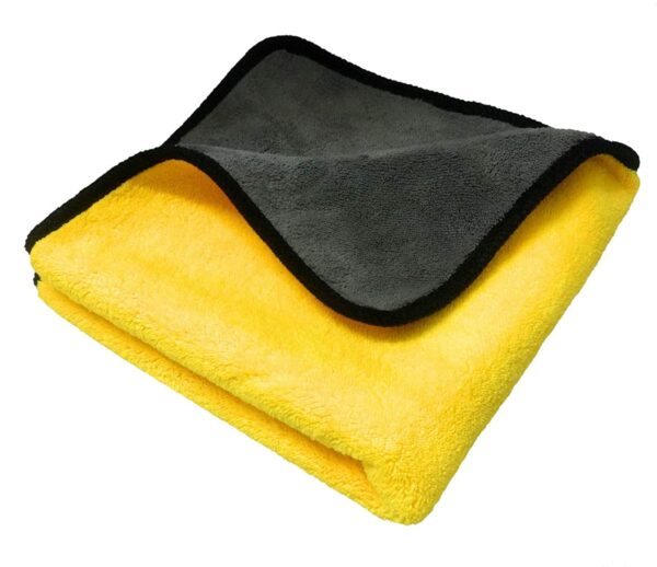 SELLARO Microfiber Cleaning Towel 800 GSM Thick Lint & Streak-Free Multipurpose Cloths, Double Sided, High Density, Extra Thick Plush Towel for Car Detailing, Cleaning, Washing and Polishing Size- 40x40 cm