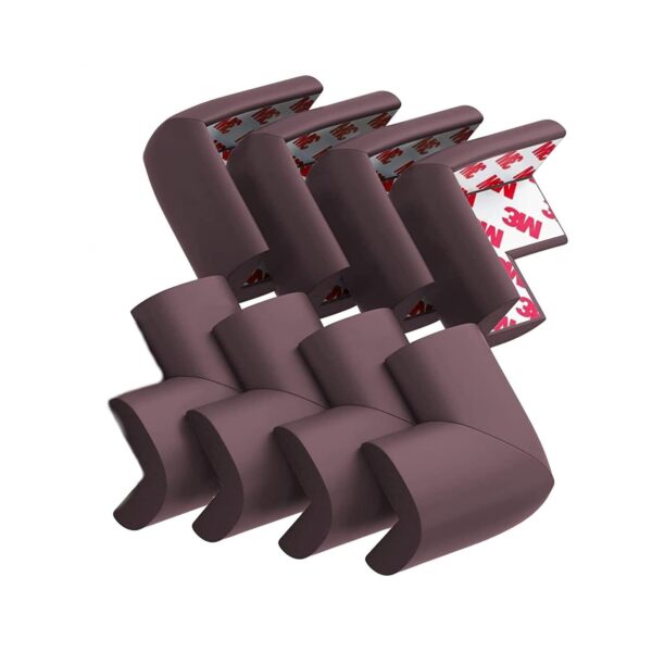 SELLARO Brown Foam Corner Protector Guards for baby | Furniture Edge Safety Bumpers Baby Proof Bumper & Cushion to Cover Sharp Furniture & Table Edges Furniture Corner Guard & Edge Safety Bumpers